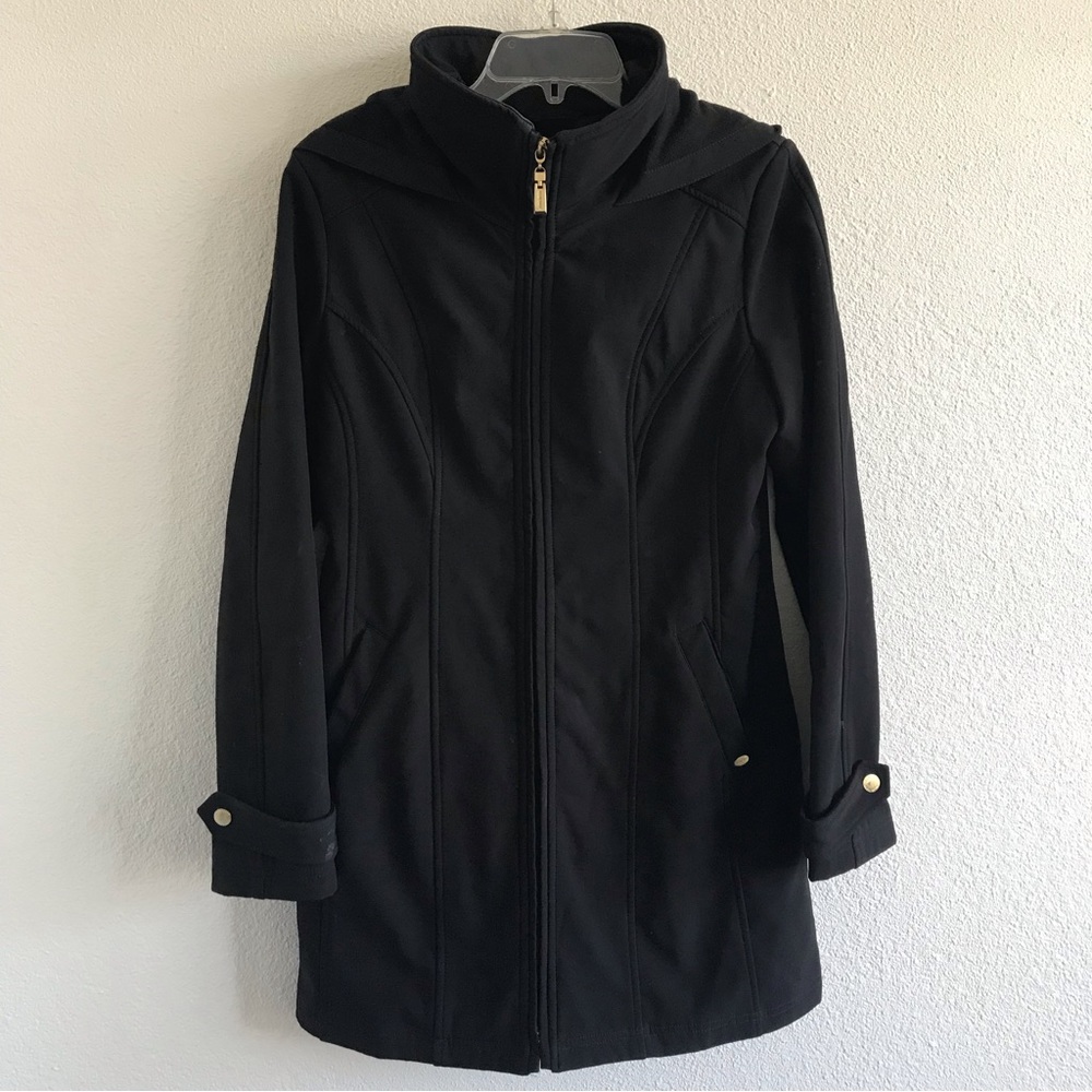 Ellen Tracy Hooded Trench Coat